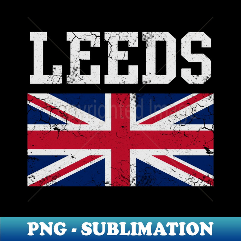 Leeds United Kingdom Union Jack England - Premium PNG Sublimation File