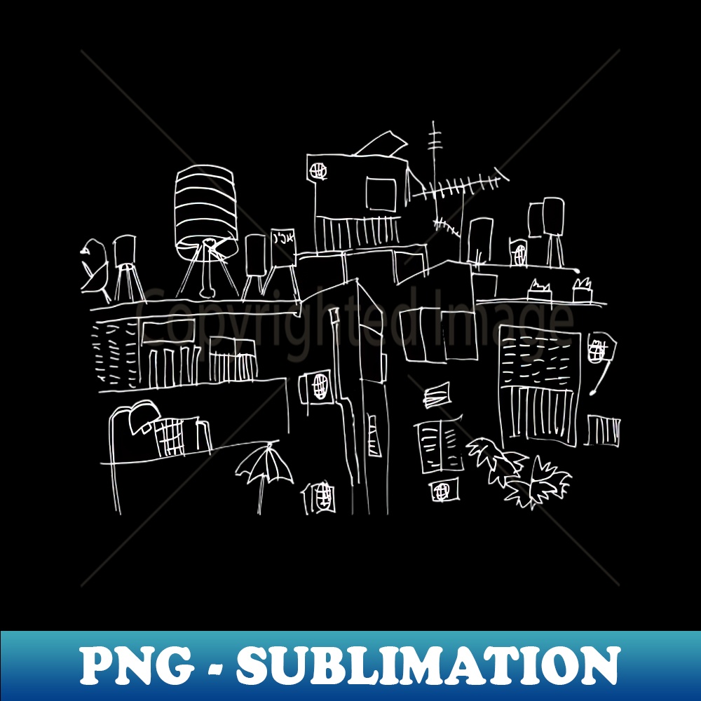 Urban Israel, Tel Aviv Architecture - Creative Sublimation PNG Download