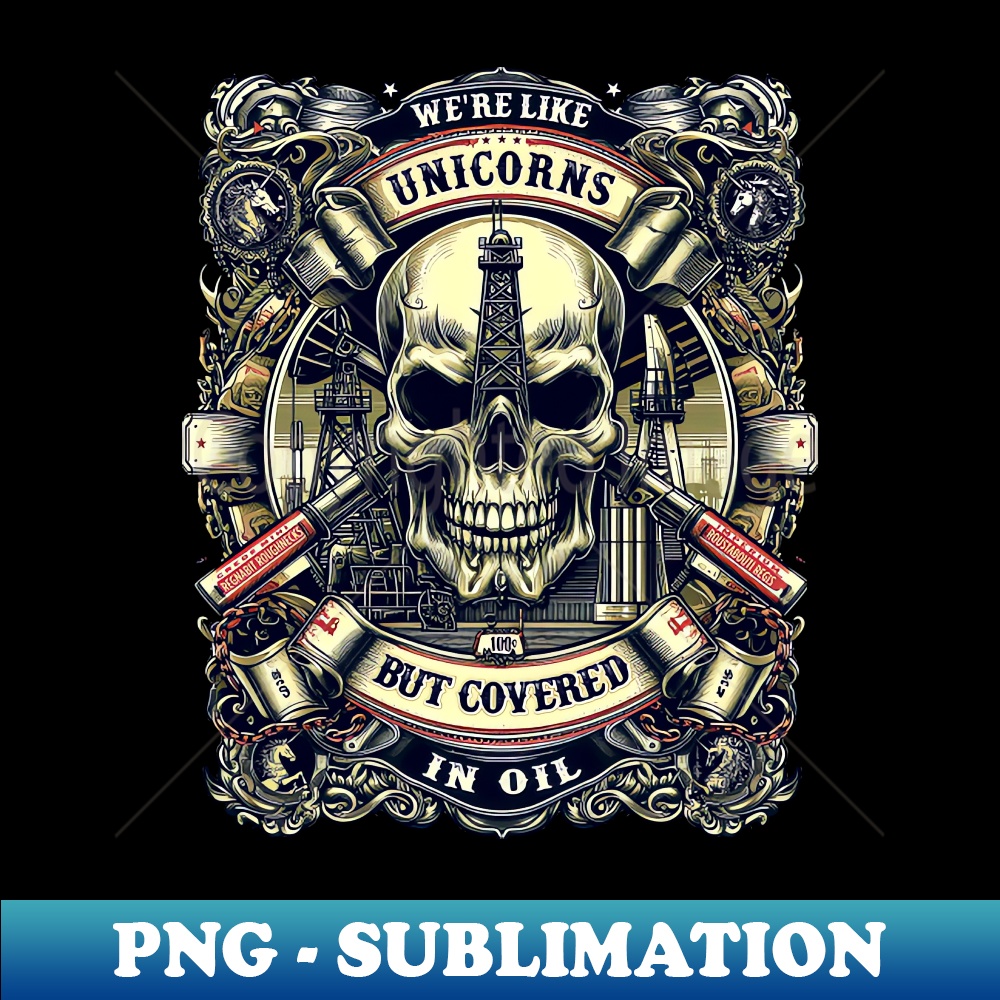 Were Like Unicorns But Covered in Oil - Oilfield worker - Professional Sublimation Digital Download - Fashionable and Fearless