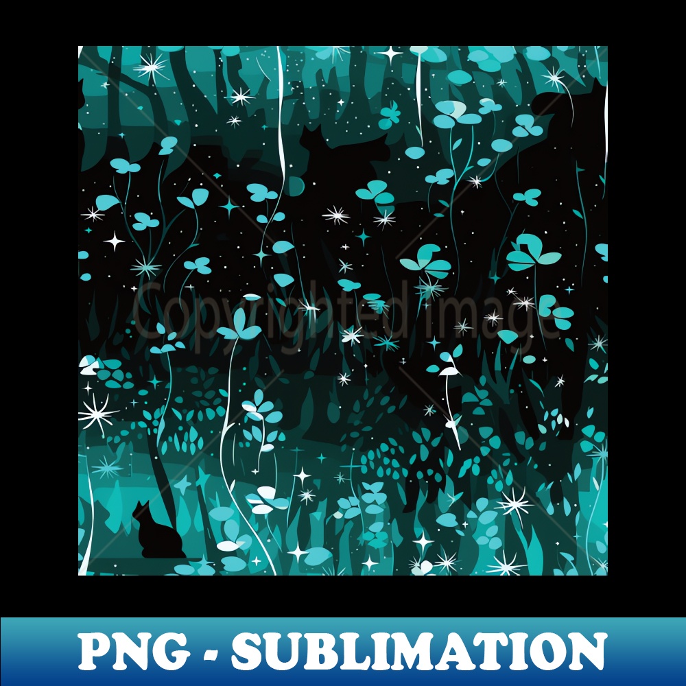 Noir Whiskers Aqua Blue Feline Intrigue - PNG Transparent Sublimation File - Instantly Transform Your Sublimation Projects