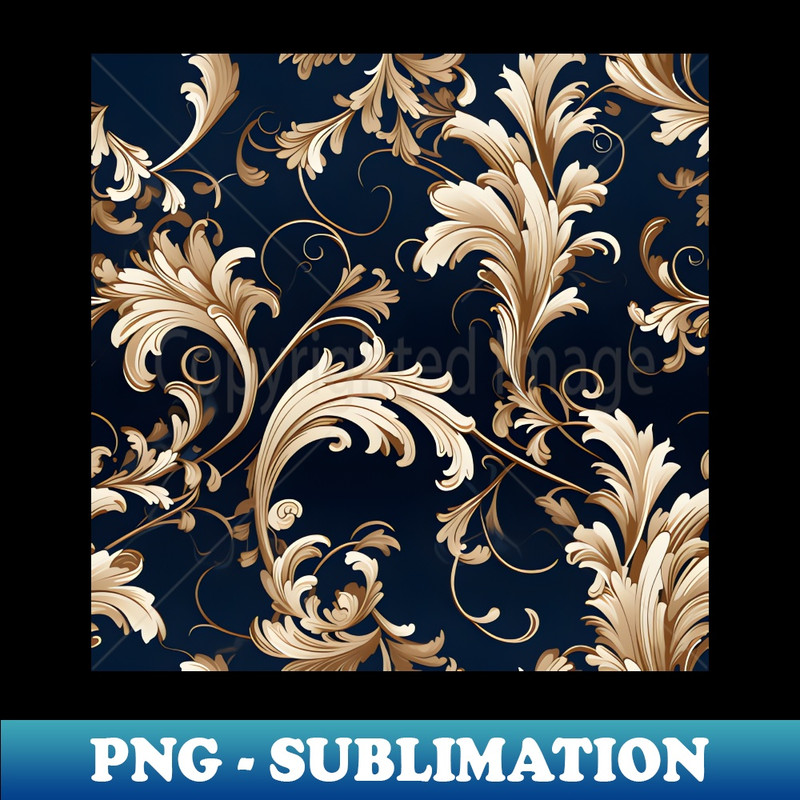 Elegant Baroque and Damask Decor Vintage Ornate Seamless Patterns - Signature Sublimation PNG File - Perfect for Personalization