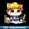 Cat of The Architect - PNG Sublimation Digital Download - Revolutionize Your Designs