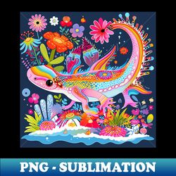 axolotl - png sublimation digital download - bold & eye-catching