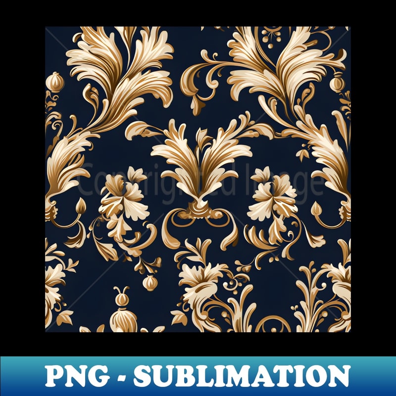Elegant Baroque and Damask Decor Vintage Ornate Seamless Patterns - Decorative Sublimation PNG File - Spice Up Your Sublimation Projects
