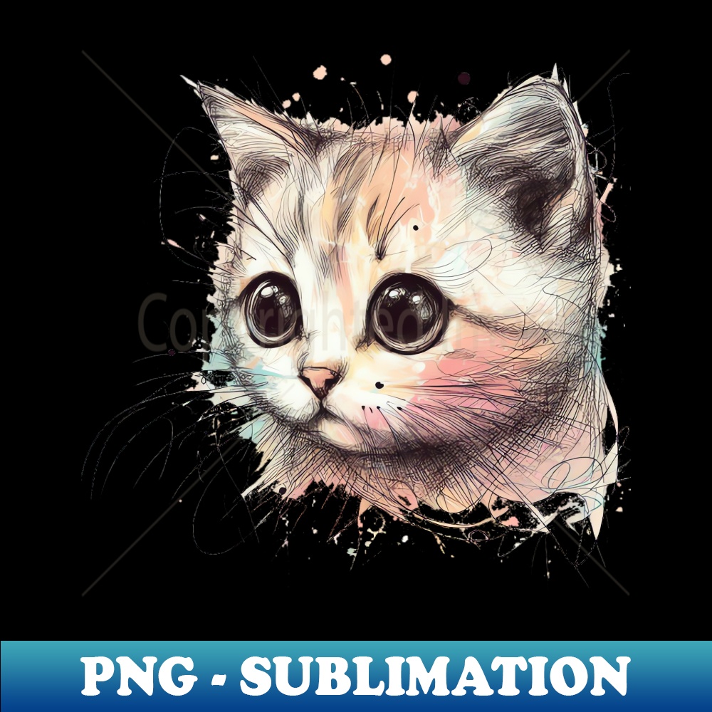 Cat Love Design Artworks - Decorative Sublimation PNG File - Add a Festive Touch to Every Day