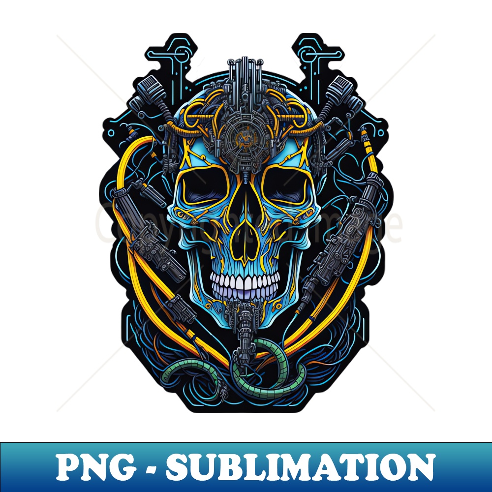Cyborg Heads S03 D60 - Premium PNG Sublimation File - Vibrant and Eye-Catching Typography