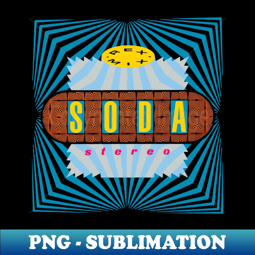 SODA STEREO BAND - Stylish Sublimation Digital Download - Enhance Your Apparel with Stunning Detail