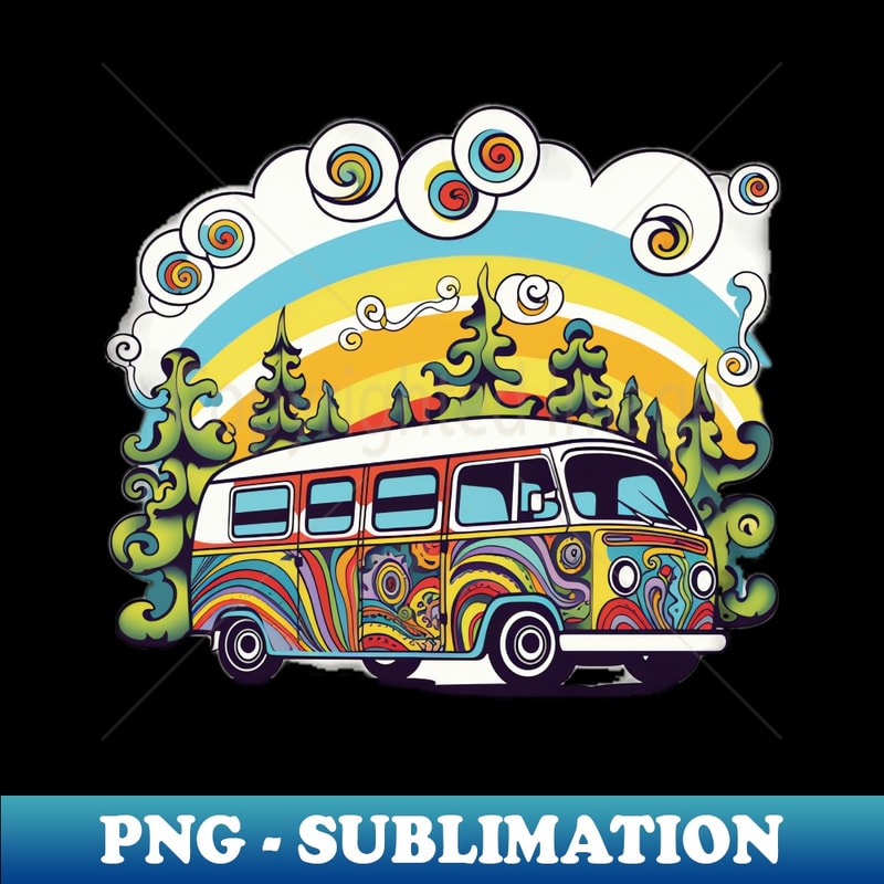 Trippy Wanderlust Mind-Bending Travel T-Shirt for Adventurers - Sublimation-Ready PNG File - Spice Up Your Sublimation Projects