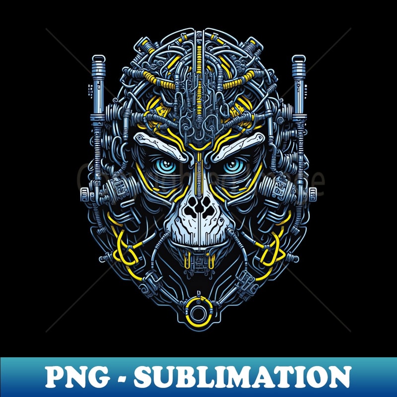 Techno Apes S02 D58 - Trendy Sublimation Digital Download - Create with Confidence