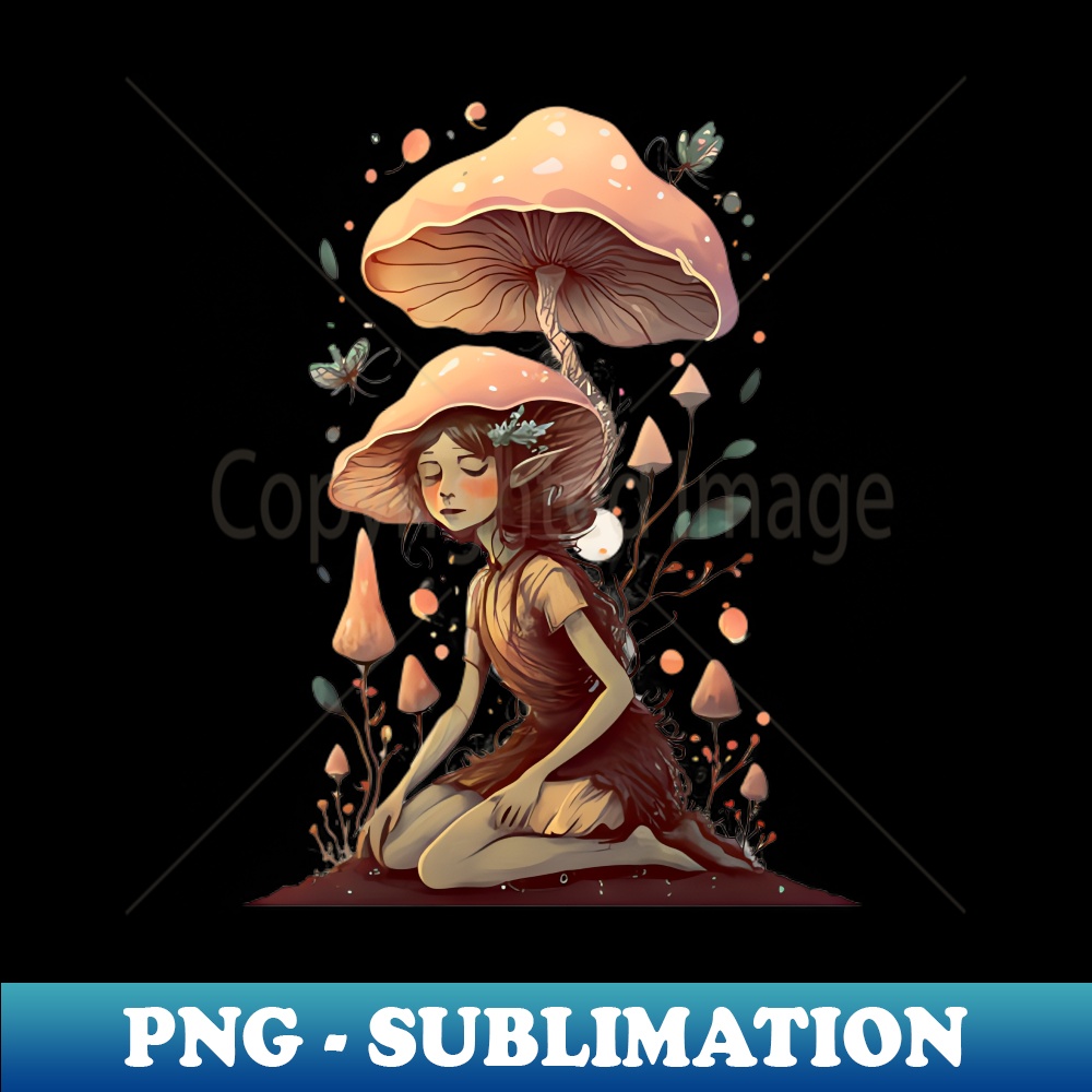 Mushroom girl - Professional Sublimation Digital Download - Perfect for Personalization