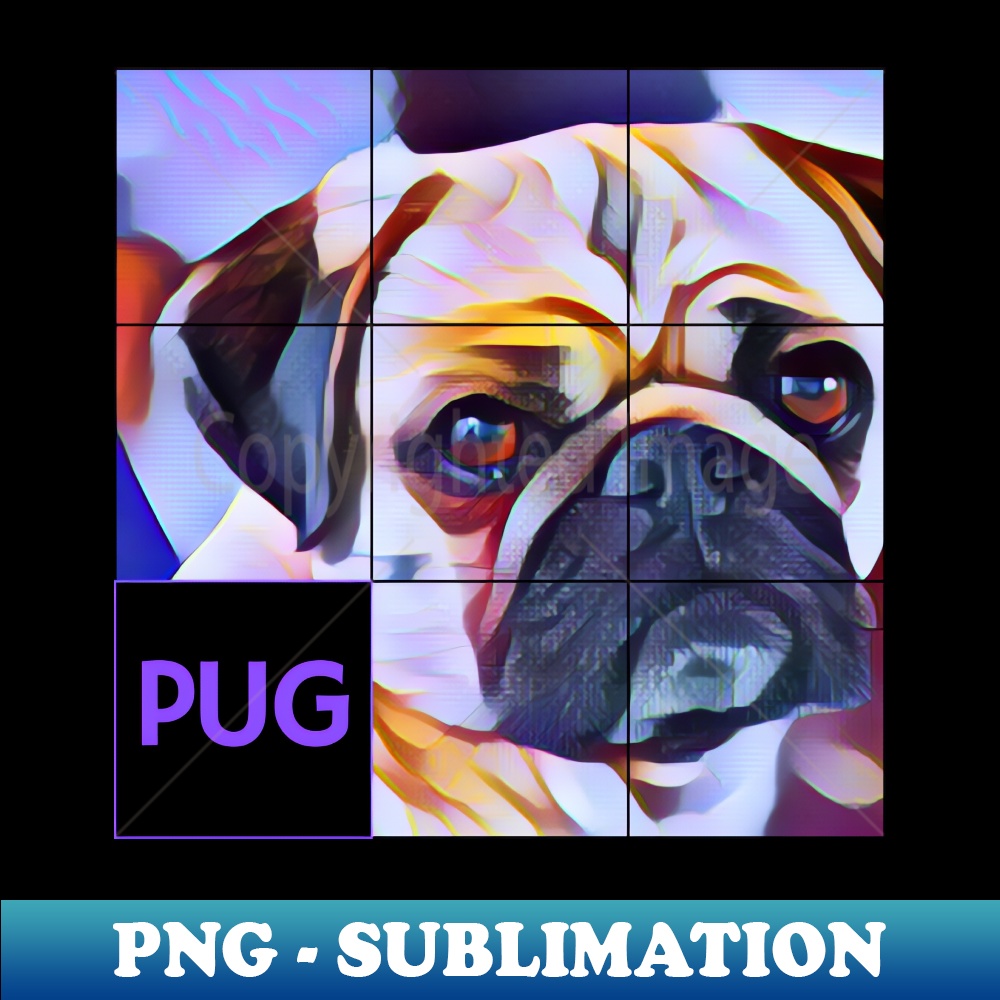 Pug - Elegant Sublimation PNG Download - Defying the Norms