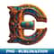 Exquisite E Logo A Unique Artistic Vision - Modern Sublimation PNG File - Stunning Sublimation Graphics