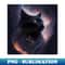 Space Black Cat - Unique Sublimation PNG Download - Perfect for Sublimation Mastery