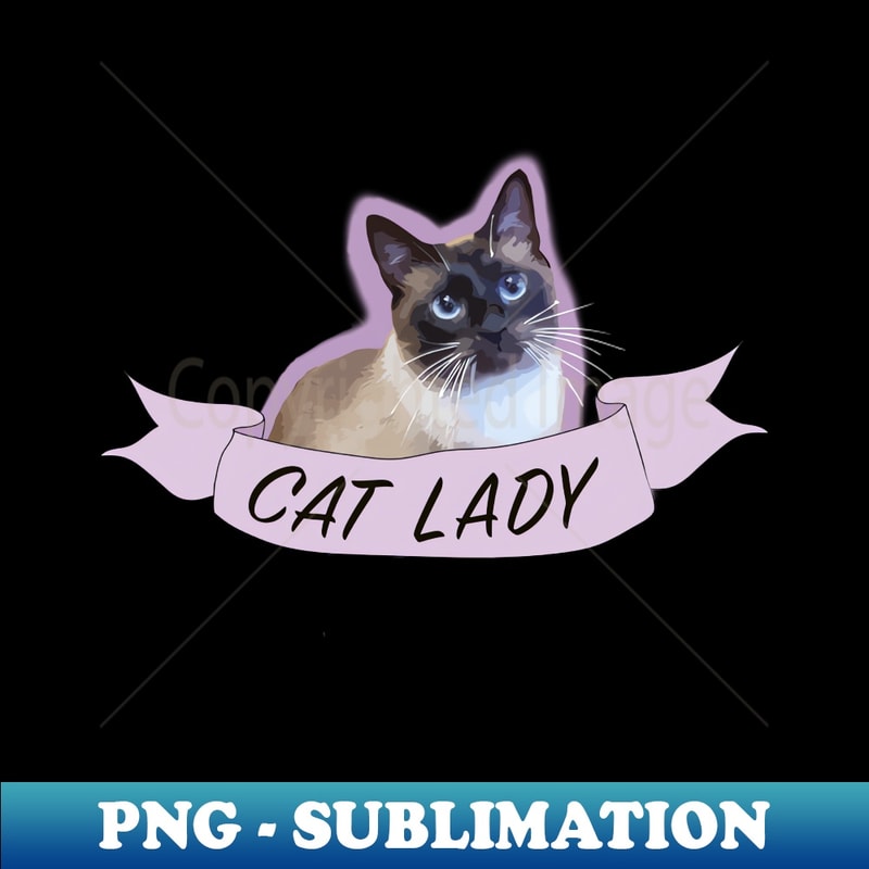 Cat Lady - High-Resolution PNG Sublimation File - Capture Imagination with Every Detail