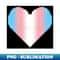 Inclusive Transgender Flag pride pixel heart - Creative Sublimation PNG Download - Unlock Vibrant Sublimation Designs