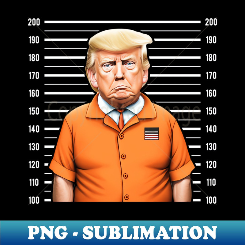 Trump 2024 Orange Suit Funny Prison - Aesthetic Sublimation Digital File - Perfect for Personalization
