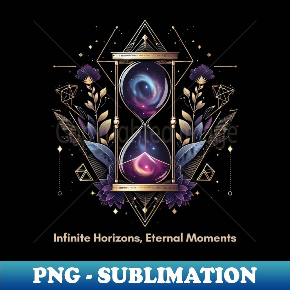 Cosmic Hourglass - Instant Sublimation Digital Download - Bring Your Designs to Life