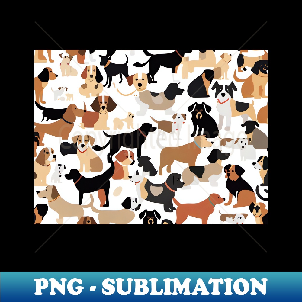 Dog Template 1 - PNG Transparent Sublimation Design - Perfect for Sublimation Mastery
