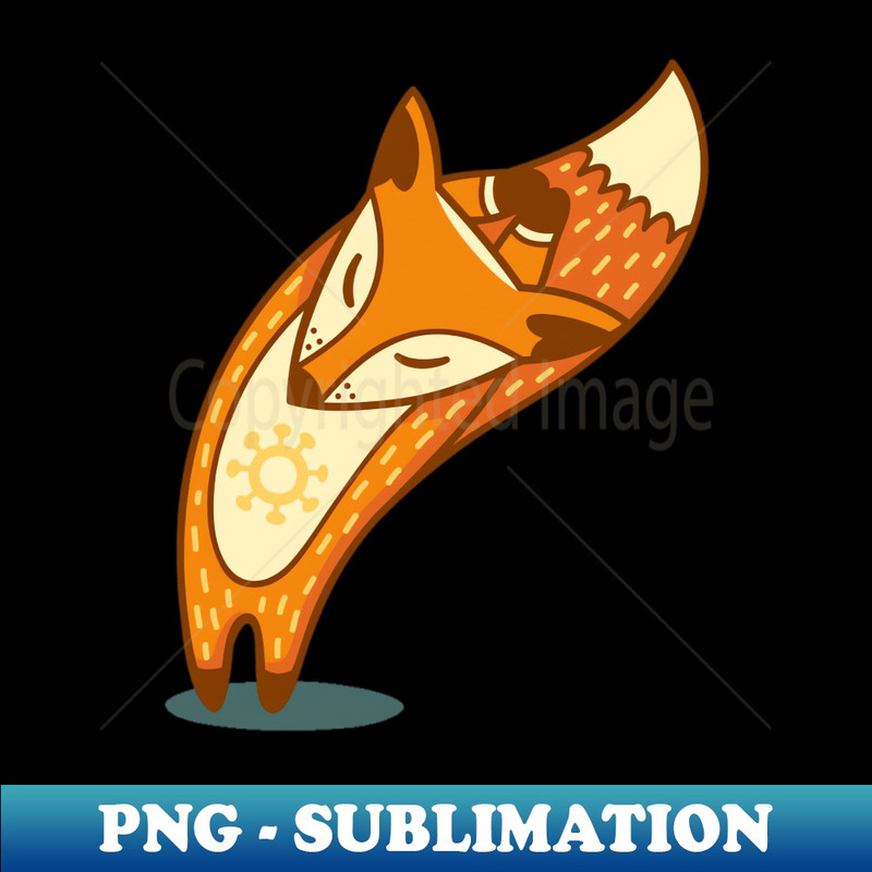 fox yoga - Instant Sublimation Digital Download - Revolutionize Your Designs