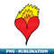 Burning red heart A cute pretty beautiful red heart drawing which is burning - Digital Sublimation Download File - Perfect for Sublimation Mastery