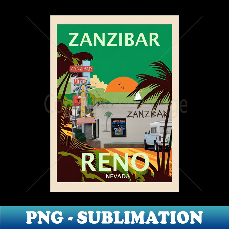 The Exotic Zanzibar - Instant Sublimation Digital Download - Create with Confidence