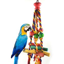 Cotton Rope Little Bird Chew Toy Chewing Small Ratten Balls Guinea Pigs Squirrels Parrot Biting Hanging Bite String toy