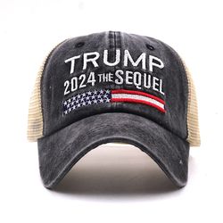 Hot Trump 2024 American Presidential Hat Make America Great Again Hat Donald Trump Republican Hat Cap MAGA Embroidered