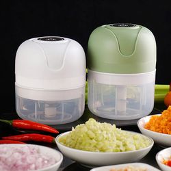 Portable Mini Electric Food Grinder And Chopper - Mini Electric Garlic Chopper USB Meat Grinder Garlic Masher Machine