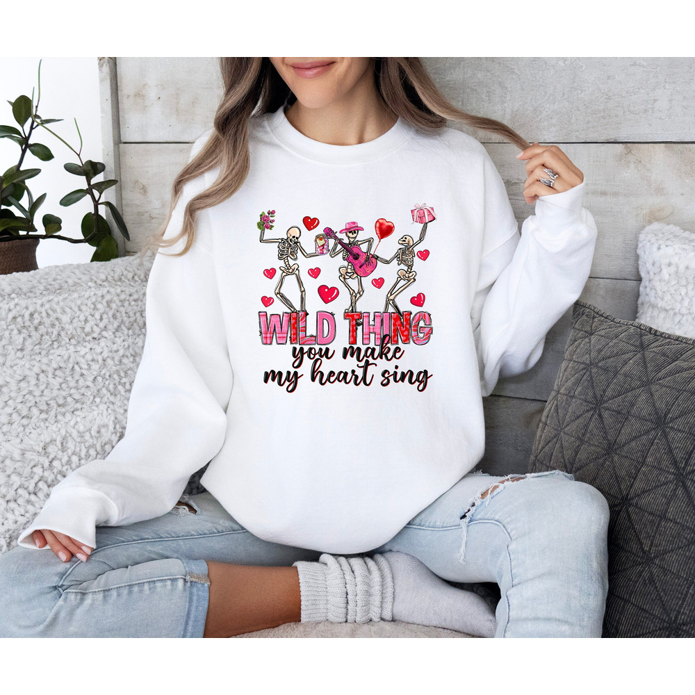 Happy Valentine's Day Skeleton Sweatshirt for Her, T-shirt for Valentines Day, Valentines Day Tshirt for Gift, Valentine's Day Shirt, Love.jpg