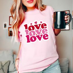 comfort colors love shirt, valentines day love t-shirt, valentines day shirt, gift for her, love shirt, valentines gift