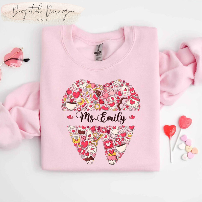 Comfort Colors Dentist Custom Valentine Shirt, Valentine Dental Assistant Shirt, Medical Assistant Shirt, Dental Hygienist, Dental Students.jpg