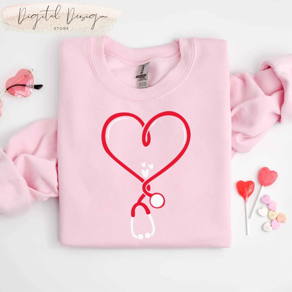 Comfort Colors Nurse Stethecope Valentine Sweatshirt, Nurse Love Shirt,Valentines Day Nurse Gift,Nurse Life,Valentines Day Women,Nurse Gift.jpg