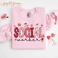 comfort colors social worker valentine shirt, school social worker valentines day shirt, social work, valentines day gif