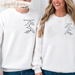 comfort colors but i love you so, i love you, couple shirt, hand heart, couple portrait, couple shirt, valentines day gi