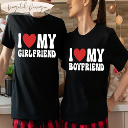 comfort colors i love my girlfriend shirt, i love my boyfriend shirt, i heart my girlfriend shirt, valentines day shirt,