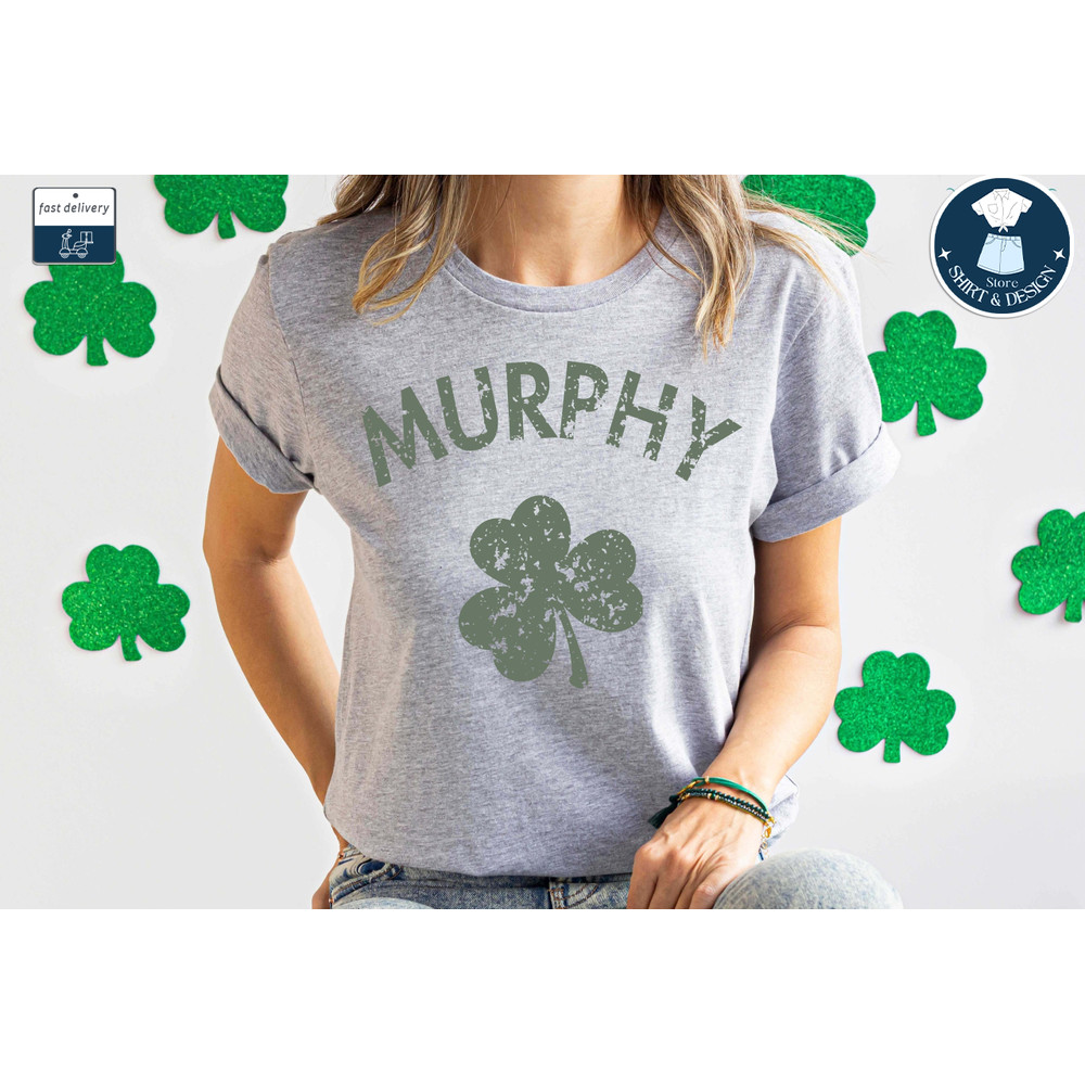 Custom Shamrock T-shirt, St. Patrick's Day Shirt, Distressed Shirt, Custom Name Shirt, Irish Day Shirt, Lucky Day Shirts, St Patrick's Gift.jpg