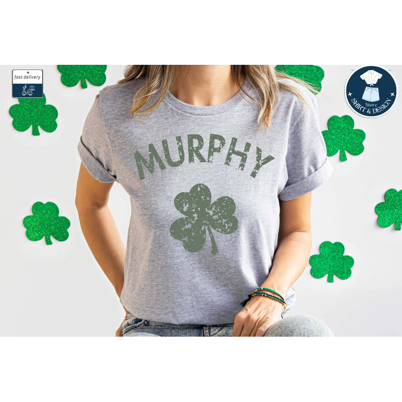 Custom Shamrock T-shirt, St. Patrick's Day Shirt, Distressed Shirt, Custom Name Shirt, Irish Day Shirt, Lucky Day Shirts, St Patrick's Gift.jpg