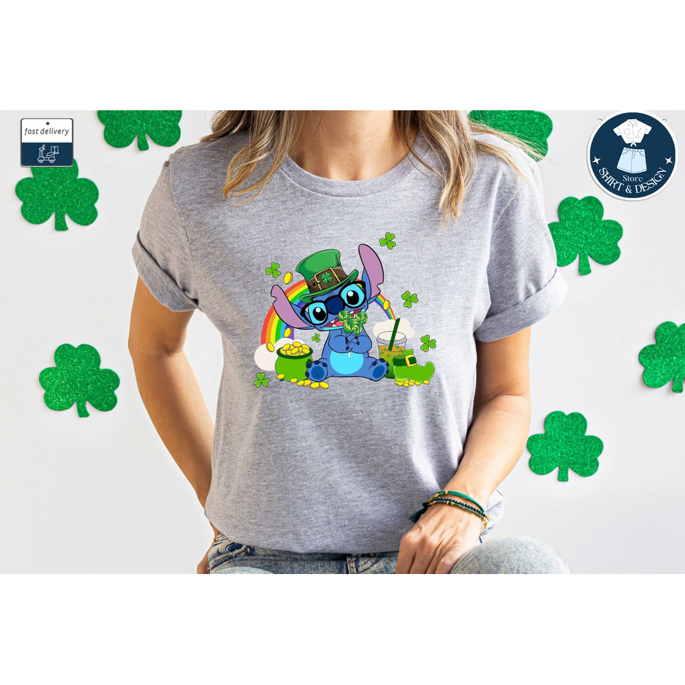 Disney Stitch T-shirt, St Patrick's Day T-Shirt, Disney Irish T-Shirt, Disney Patrick's Shirt, Stitch Lucky Shirt, Disney Trip Shirt, Stitch.jpg