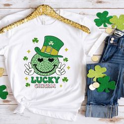 lucky charm shirt, smiley shirt, st patricks day shirt, irish day shirt, funny shirt, irish luck shirt, drinking shirt,