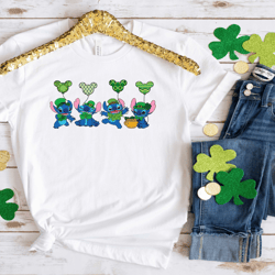 Stitch St Patricks Day T-shirt, Disney T-shirt, Spirit Animal Shirt, Irish Day Shirt, Lucky Shirt, Shamrock Shirt, Disne