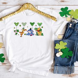 winnie the pooh t-shirt, winnie friends shirt, feeling lucky shirt, disney winnie the pooh shirt, saint patricks day s