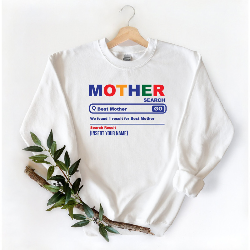 Custom Mother Sweatshirt, Mother's Day Custom Name Sweat, Gift for Mom, Best Mom Crewneck, Mother-Grandma-Aunt Gift, Mom Life Sweatshirt.jpg