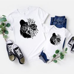 mama and baby bear shirts, matching bear family t-shirts, mothers day gift, mama bear shirt, baby bear tee, gift for mom