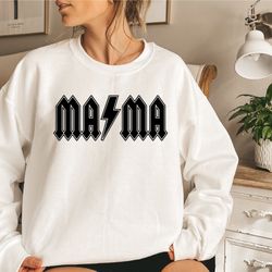 mama sweatshirt, acdc mama sweatshirt, lightning bolt mama shirt, mothers day gift, mom sweatshirt, mommy lightning swea