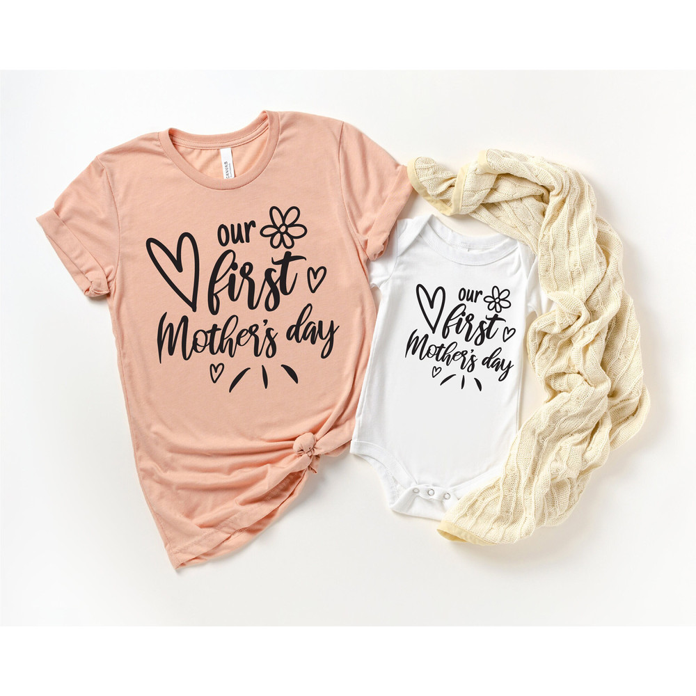 Our First Mother's Day Shirts, Matching Mommy And Me Shirt, Mother's Day Shirt, Cute Mommy And Me Tee, 1st Mothers Day Outfit, Mama and Mini.jpg