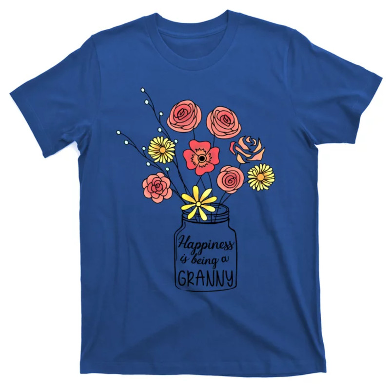 TeeShirtPalace Happiness Is Being A Granny Flower Mother Day Gift T-Shirt.jpg
