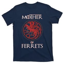 Mother Of Ferrets Funny Ferret Lover Gifts Women Girl T-Shirt
