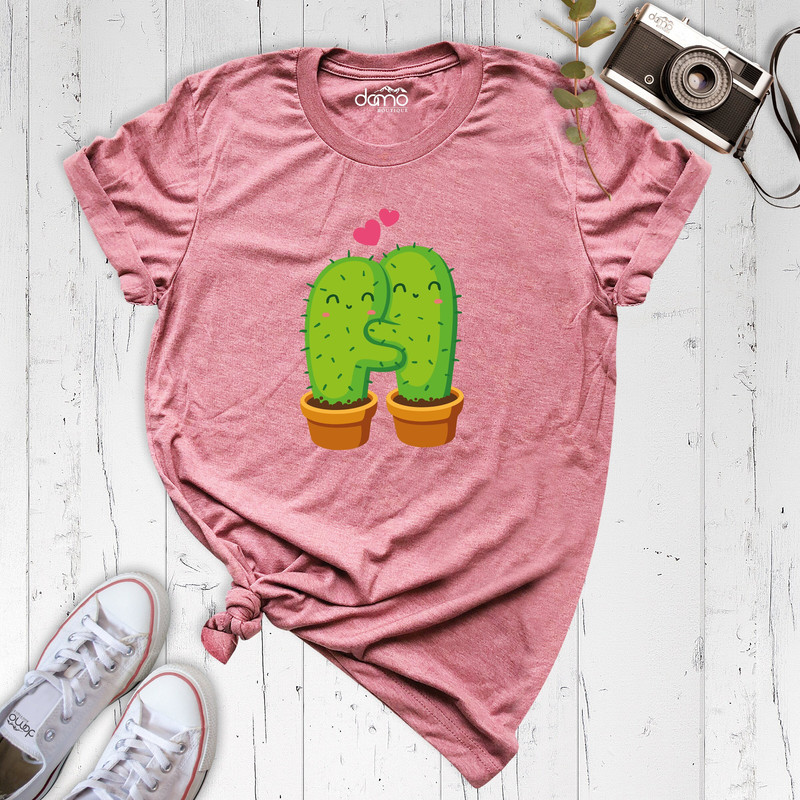 Cactus Love Shirt, Valentine's Day Shirt, Cactus Hugging Shirt, Love T-Shirt, Cactus Valentine Shirt, Valentines Day Tee, Cactus Lover Shirt.jpg