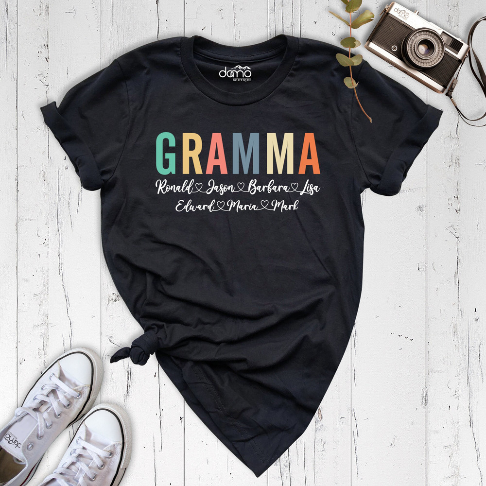 Custom Grandma Shirt, Personalized Grandma Shirt, Personalized Gramma Shirt, New Grandma Shirt, Mimi Shirts, Custom Nana Shirt, Nana Shirt.jpg