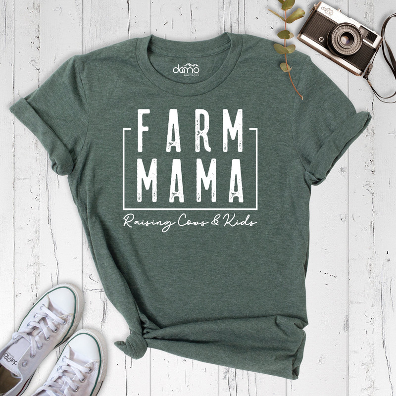Farm Mama Shirt, Farm Mom Shirt, Farm Family Tee, Farm T-shirt, Cow Lover Farmer Shirt, Farm Life Shirt, Farm Wife Shirt, Mothers Day Shirt.jpg